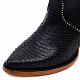 Linda Python Black - Tall Shaft - J Toe