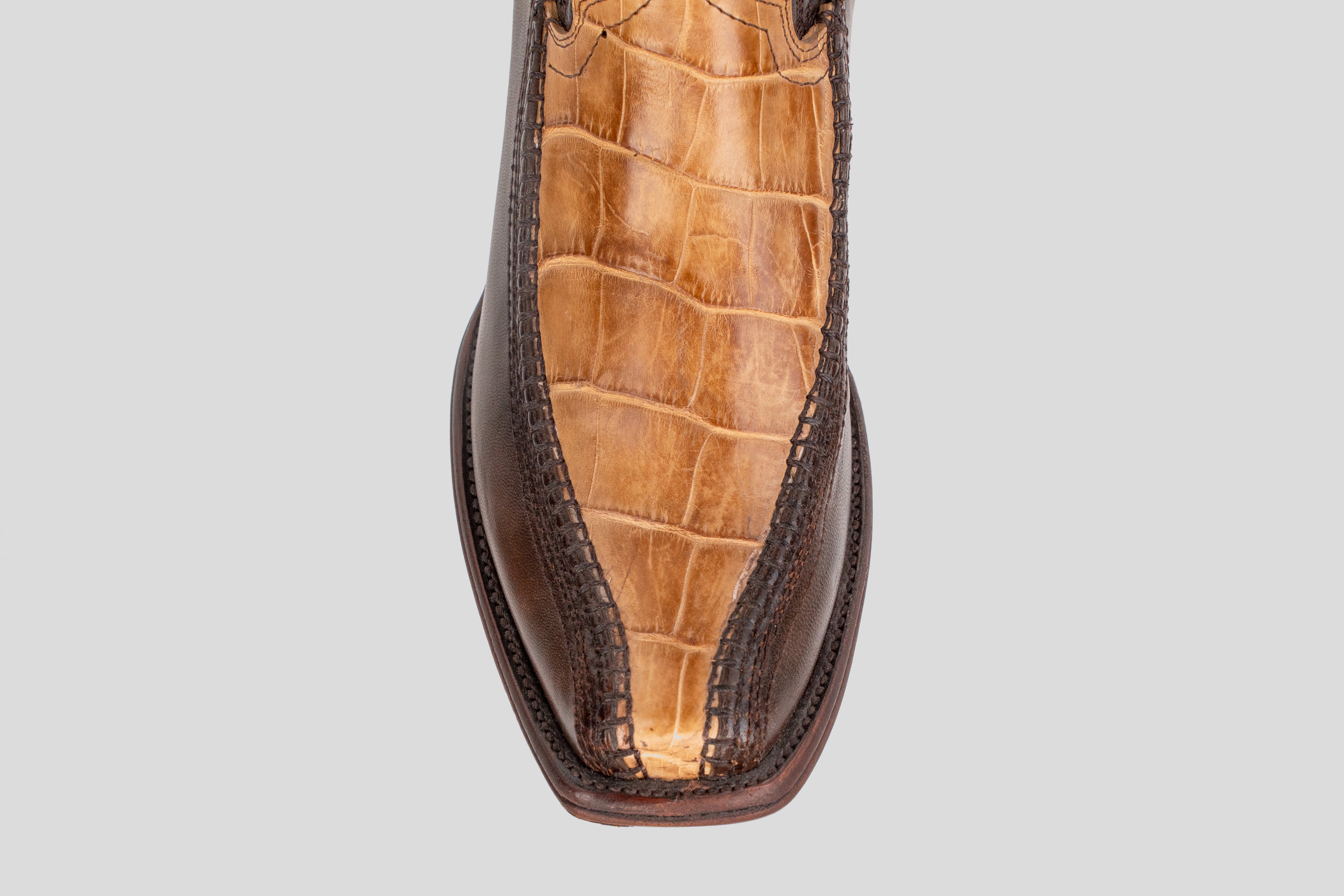 James - Fawn - Narrow square toe - zip