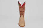 Braxton Python Boots - Cappuccino - Roper Toe