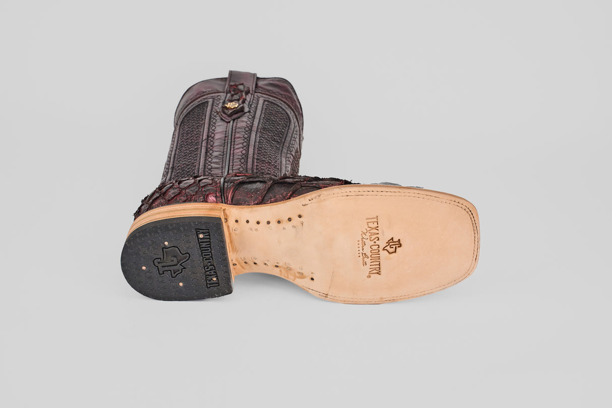 Conor - Matte Black Cherry - Square Toe