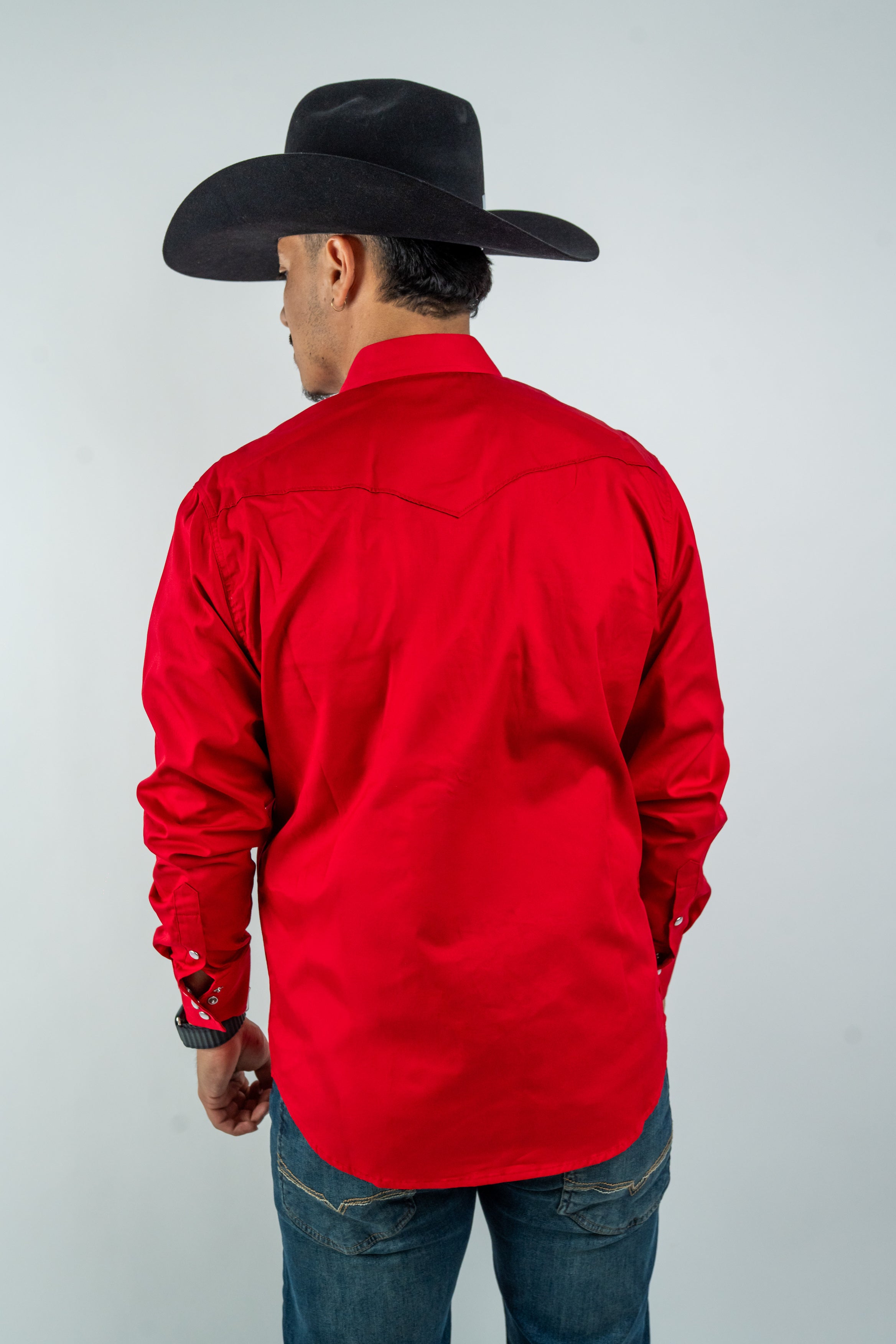 Texas Country - Solid Red Button-Down Long-Sleeve Shirt (AC108L/T)&nbsp;