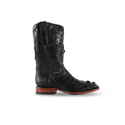 Texas Country Exotic Boot  IJ1000 LAGARTO NUCA Negro  H501