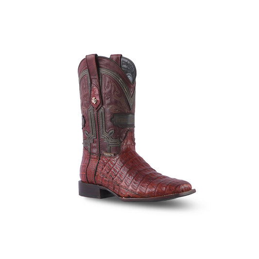 Texas Country Exotic Boot Fonseca Caiman Belly Brandy 57H Toe