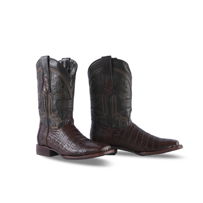 Promo Texas Country Exotic Boot Caiman Belly Tabac Fonseca 57H Toe