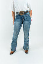 Western Blue - Women's Boot Cut Denim Jeans (W222-PB)