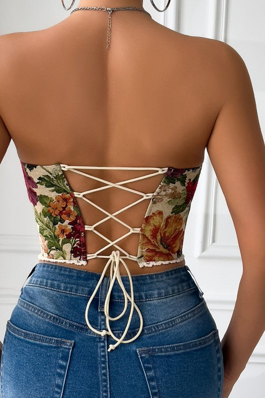 Floral Corset - Top
