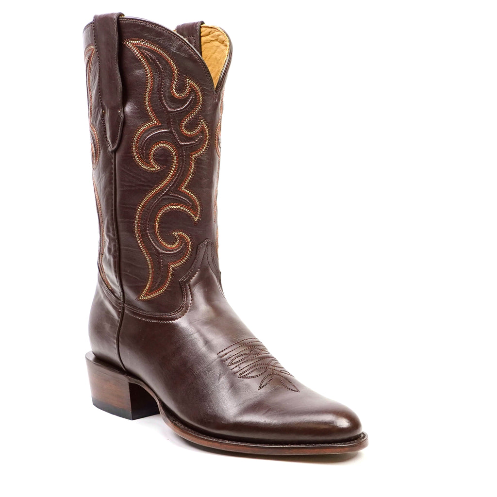 Boney Cowboy Boots - Clayton Chocolate - Roper Toe (TS203)