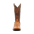 Alligator Hornback Brandy Boots - Embossed Leather - Square Toe (E930) - Gomez Western Wear