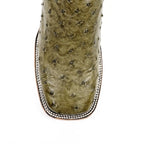 Austin Ostrich Boots - Agave - Square Toe (AV20) - Gomez Western Wear