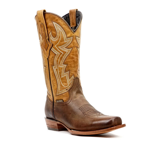 Azkar Tan Cowboy Boots - Narrow Square Toe (E906) - Gomez Western Wear