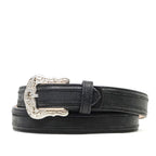 Cheyenne Black Leather Belt (C-V4601) - Gomez Western Wear