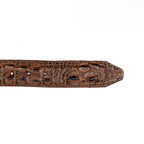 Crocodile Choco Belt - Embossed Leather (C-IMI) - Gomez Western Wear