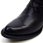 Denali Black Tall Shaft Boots - Round Toe - Gomez Western Wear