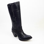 Denali Black Tall Shaft Boots - Round Toe - Gomez Western Wear