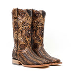 Gabbie - Basketweave Chocolate - Gomez Western Wear