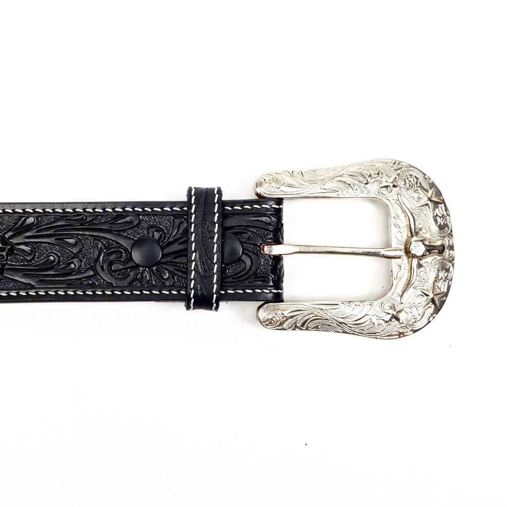 Hand-Tooled Leather Belt (MOD4) - Gomez Western Wear