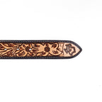 Hand-Tooled Leather Belt (MOD5) - Gomez Western Wear