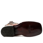 James Alligator Belly Boots - Cognac - Square Toe (LG10) - Gomez Western Wear