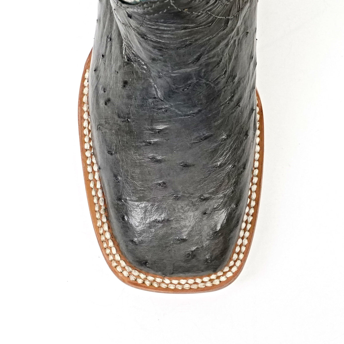 Kids Ostrich Boots - Gray - Square Toe (K-AV20) - Gomez Western Wear
