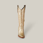 Linda Gold Tall Shaft Boots - Snip Toe - Gomez Western Wear