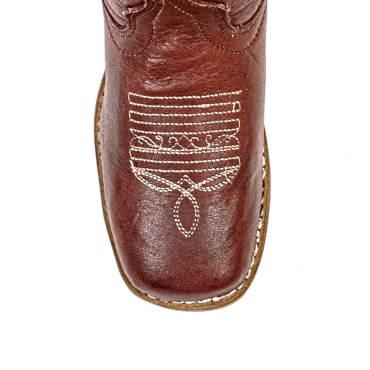 Marlon Cognac Girls Leather Boots - Slip-Resistant Sole - Square Toe (K-Blake) - Gomez Western Wear