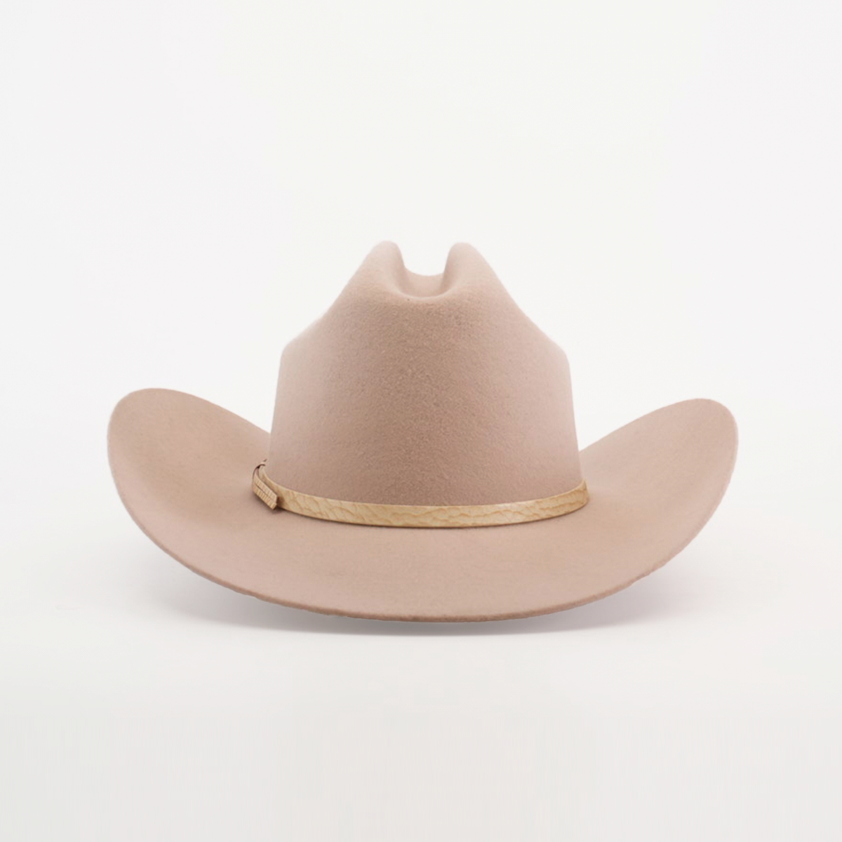 6X Sinaloa Belly, a tan cowboy hat with a wide brim and light brown band, showcasing Western heritage against a plain white background.