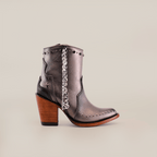 Milan Chains Bootie Silver - J Toe - Gomez Western Wear