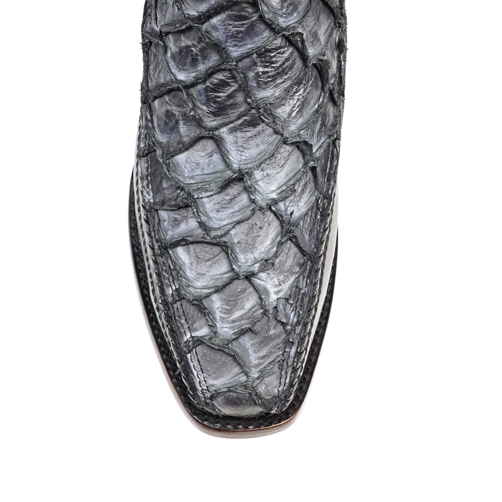 Pirarucu Fish Newspaper Short Boots - Narrow Square Toe - Gomez Western Wear