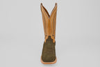 Prime Suede Green Olive - Square Toe - Gomez Western Wear
