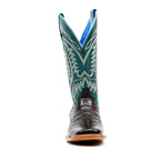 Ranger Caiman Belly Boots - Brown - Square Toe - Gomez Western Wear