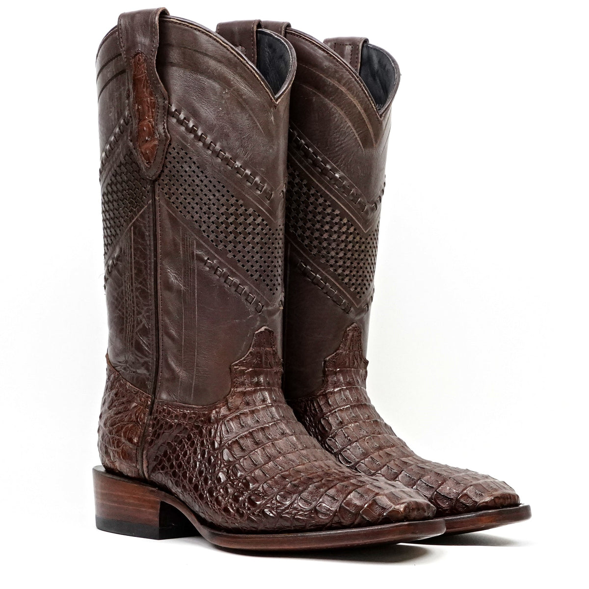 Ranger Caiman Hornback Boots - Tobacco - Cutter Toe - Gomez Western Wear