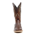 Rhodes Caiman Hornback Boots - Tobacco - Square Toe (LM10) - Gomez Western Wear