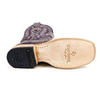 Rhodes Nile Crocodile Hornback Boots - Black Cherry - Square Toe (LM10) - Gomez Western Wear