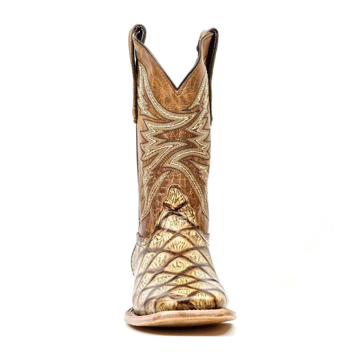 Rustic Orix Pirarucu Fish Boots - Square Toe (E629) - Gomez Western Wear
