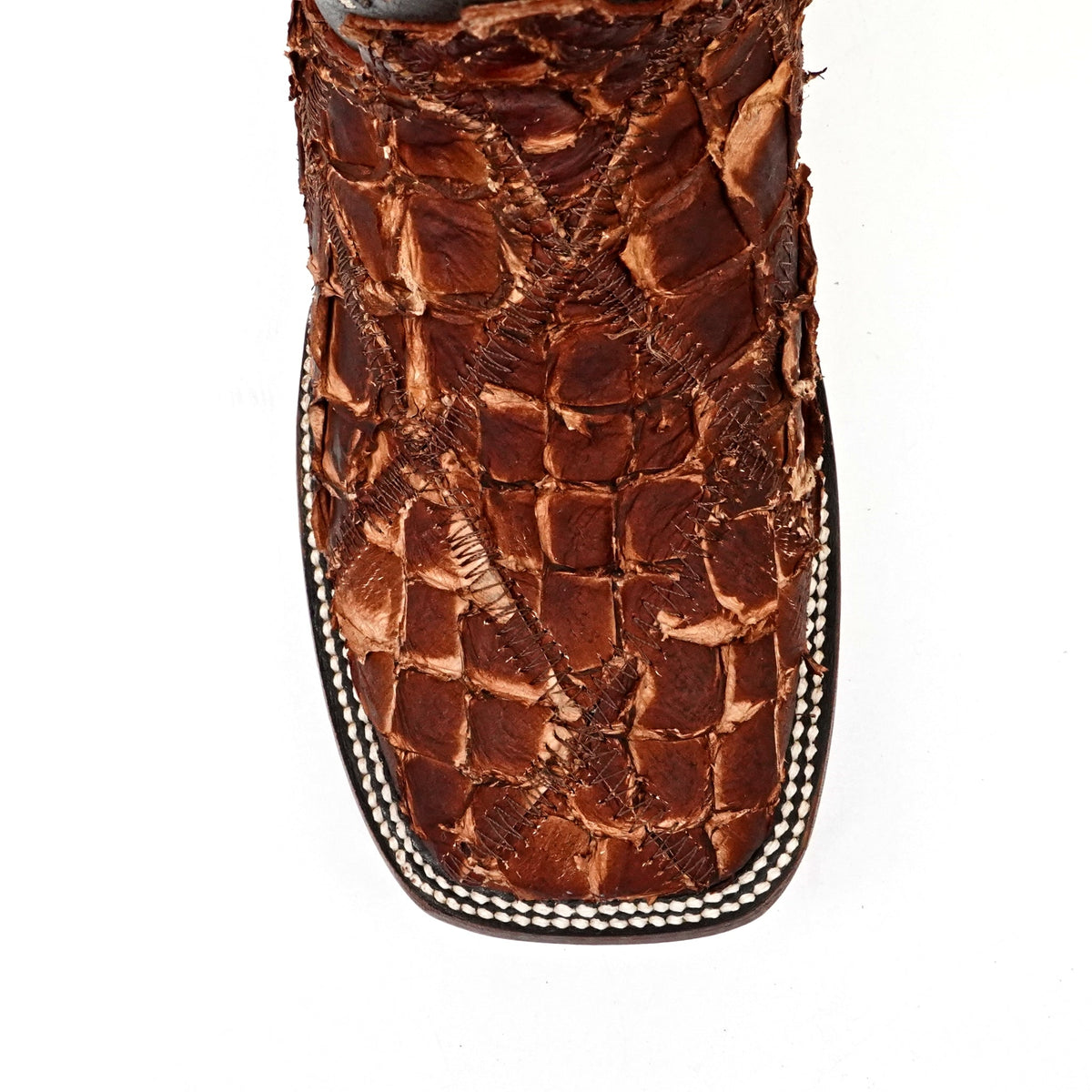 Shedron Pirarucu Fish Patchwork Boots (Youth) - Square Toe (R003) - Gomez Western Wear