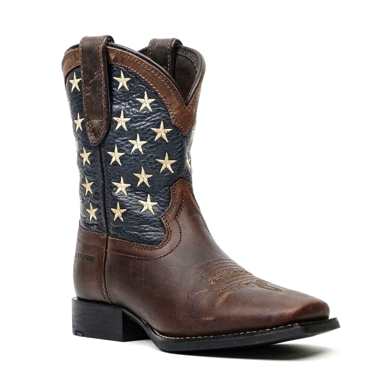 Texas Country Brown Leather Boots - Slip-Resistant Sole - Square Toe (TCK002) - Gomez Western Wear