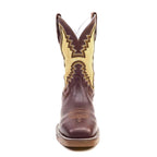 Texas Country - Thunder Chestnut Work Boots - Composite Toe (TC006) - Gomez Western Wear
