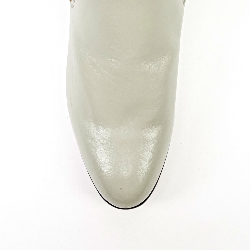 White Nappa Ankle Boots - Round Toe (E500) - Gomez Western Wear