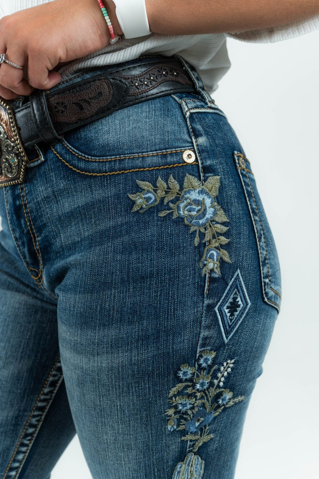 Women's Boot Cut Denim Jeans (W222-PB) - Gomez Western Wear